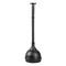 mDesign Plastic Lift and Lock Toilet Bowl Plunger with Holder